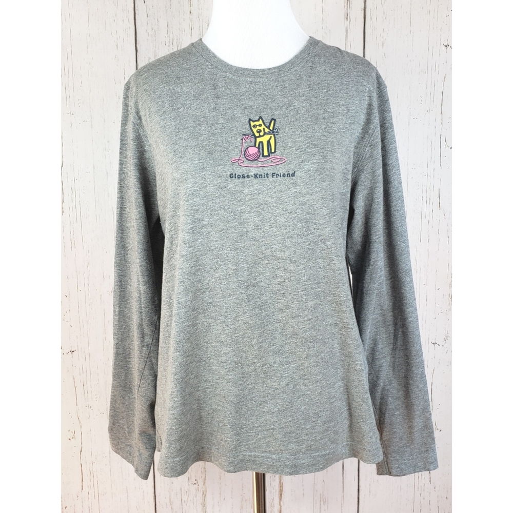 Life Is Good Close Knit Friends Long Sleeve Tee